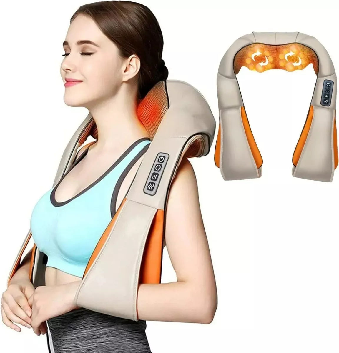¡Despídete del dolor y el cansancio con el Masajeador Shiatsu 8D con Calor!